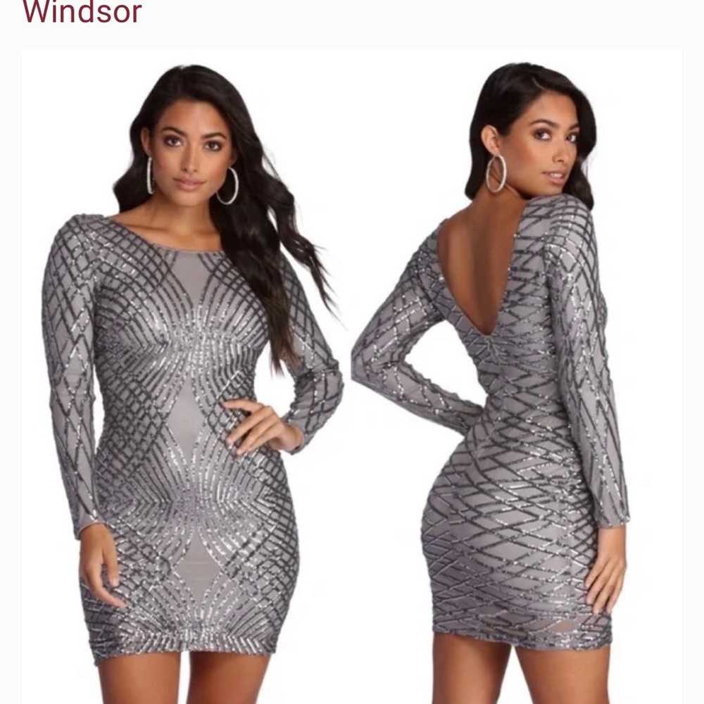 Windsor sequined bodycon dress NEW with tags Size Medium